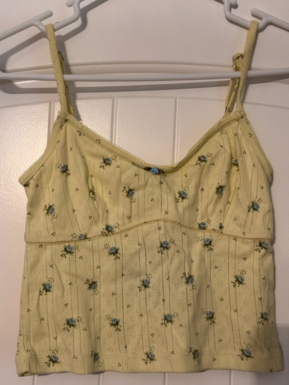 Yellow Floral Knit Cami Top or PJs